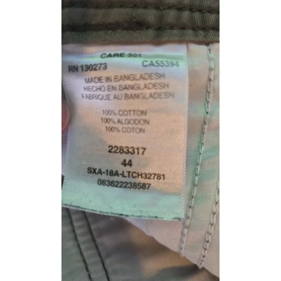 Lee Cargo Shorts Mens Sz 44 Gray Hiking Camping Outdoor Twill Gorpcore Cotton - Picture 3 of 9